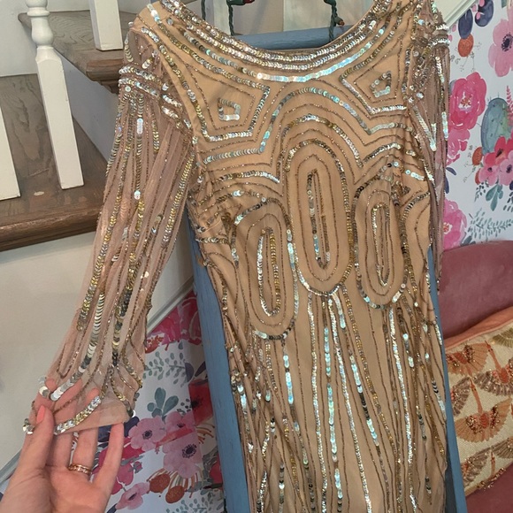 Raga So Spectacular Blush Sequin Dress - Picture 4 of 4